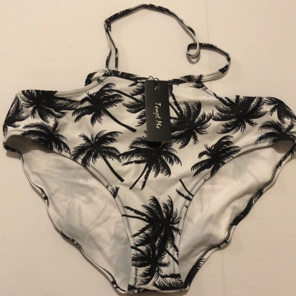 Tempt Me Classic Cutout High Waist Bikini Bottom Size L Price Firm